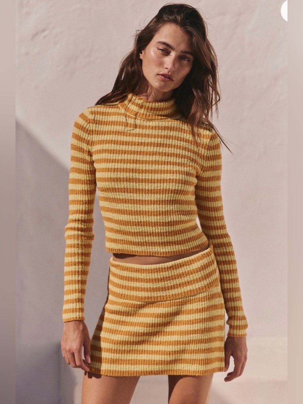 NWOT Free People Free-est Super Stripe Sweater Mini Skirt | S/P
